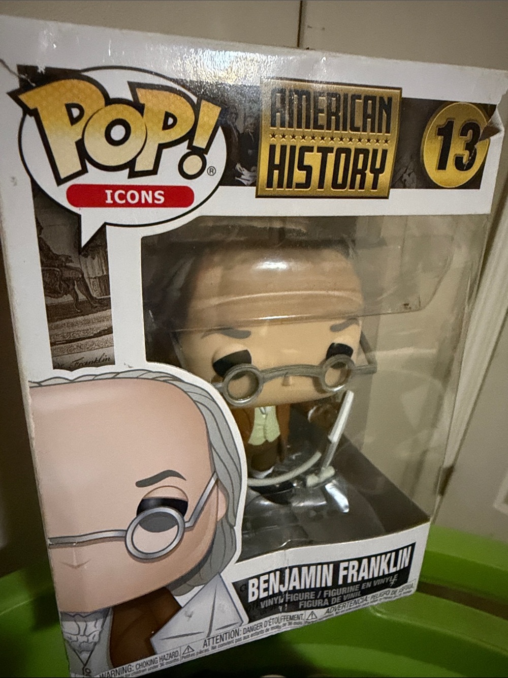 Funko Pop! Icons Benjamin Franklin Vinyl Figure - Brown, Beige, Black